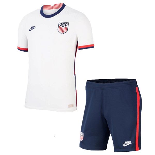 Camiseta Estados Unidos 1ª Kit Niño 2020 Blanco